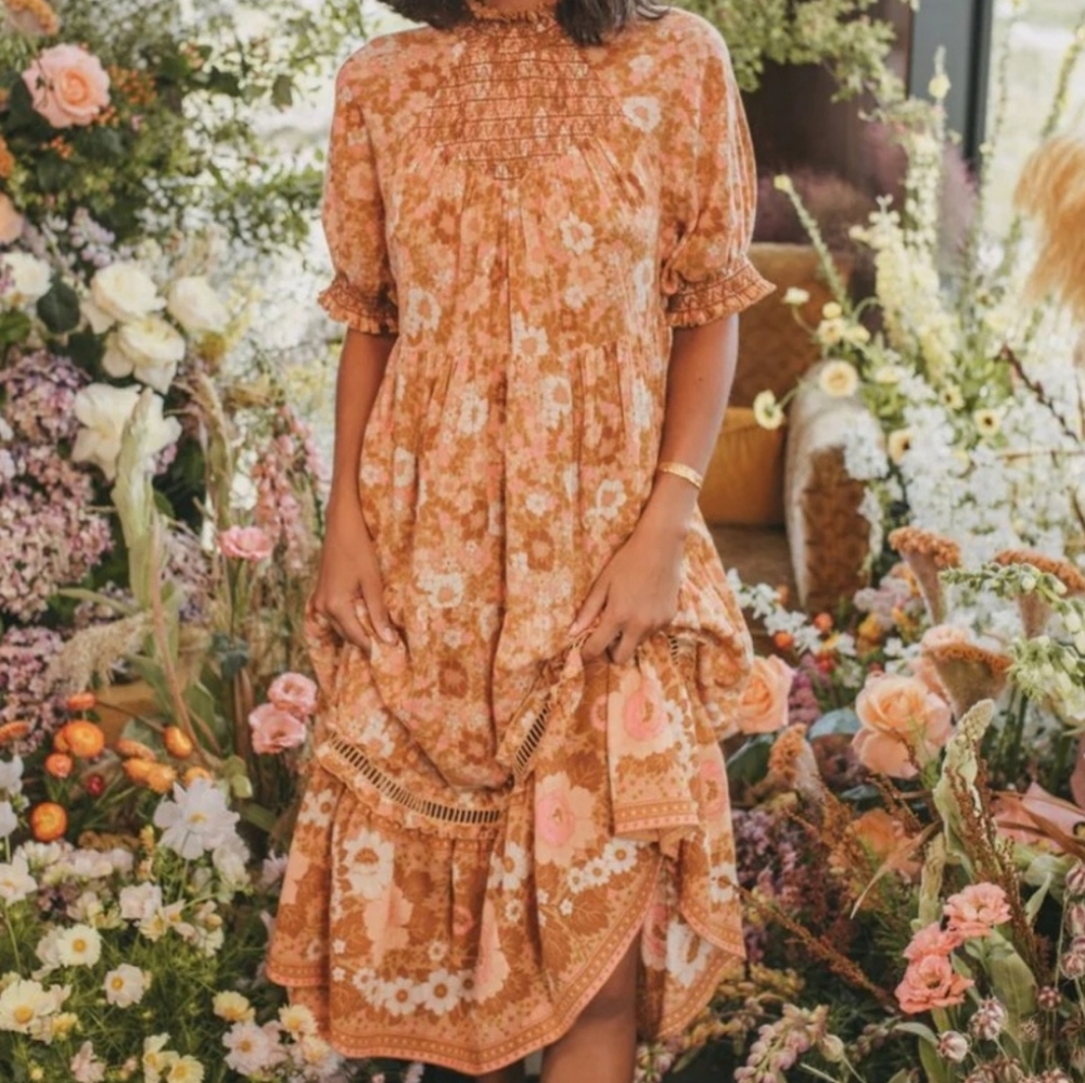 Spell and the Gypsy Anne Organic Cotton Midi Dress